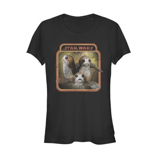 Junior’s Star Wars The Last Jedi Porgs Frame T-Shirt