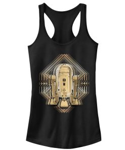 Junior’s Star Wars The Last Jedi R2-D2 Shake Racerback Tank Top