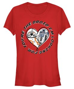 Junior’s Star Wars The Last Jedi R2-D2 and BB-8 You’re the Droid I’m Looking For T-Shirt