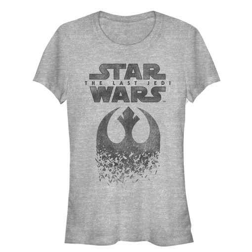 Junior’s Star Wars The Last Jedi Rebel Logo Fleck T-Shirt