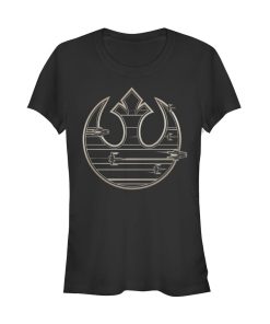 Junior’s Star Wars The Last Jedi Rebel Logo Streak T-Shirt