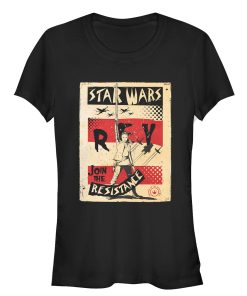 Junior’s Star Wars The Last Jedi Rey Join Poster T-Shirt