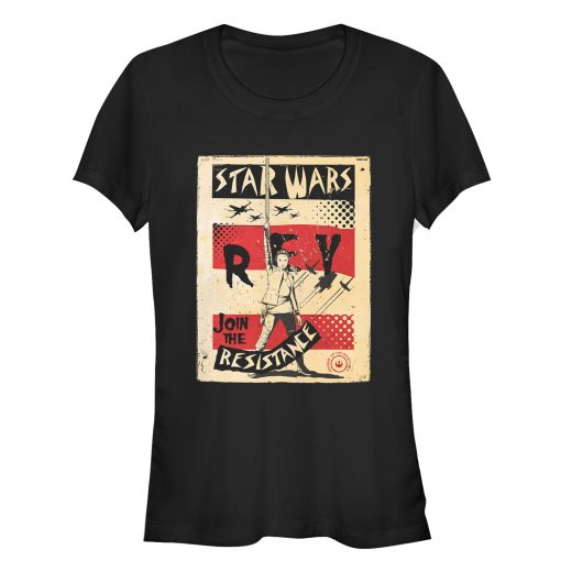 Junior’s Star Wars The Last Jedi Rey Join Poster T-Shirt