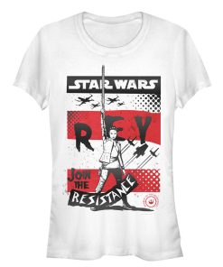 Junior’s Star Wars The Last Jedi Rey Message T-Shirt