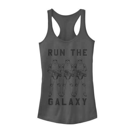 Junior’s Star Wars The Last Jedi Run the Galaxy Racerback Tank Top