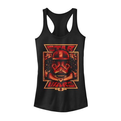 Junior’s Star Wars The Rise of Skywalker Artistic Sith Trooper Racerback Tank Top