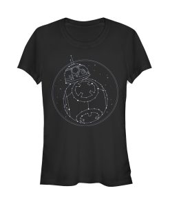 Junior’s Star Wars The Rise of Skywalker BB-8 Starry Constellation T-Shirt
