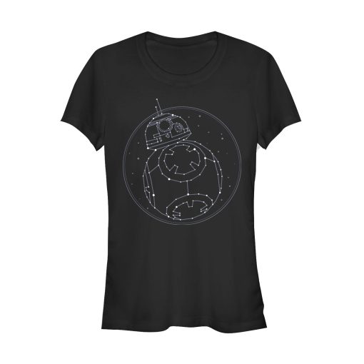 Junior’s Star Wars The Rise of Skywalker BB-8 Starry Constellation T-Shirt