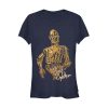 Junior’s Star Wars The Rise of Skywalker C-3PO Stay Golden T-Shirt
