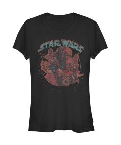 Junior’s Star Wars The Rise of Skywalker Dark Side Stars T-Shirt