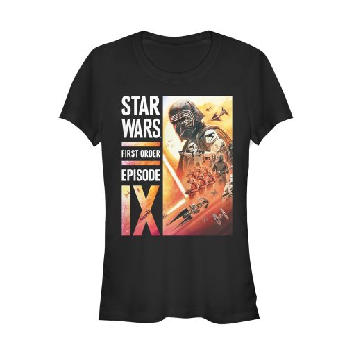 Junior’s Star Wars The Rise of Skywalker First Order Glow T-Shirt