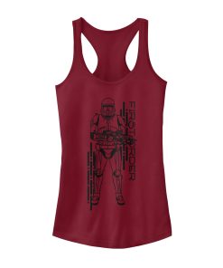 Junior’s Star Wars The Rise of Skywalker First Order Sith Trooper Racerback Tank Top