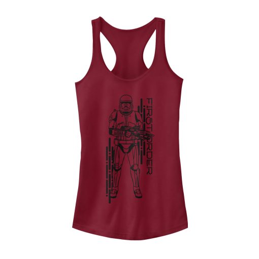 Junior’s Star Wars The Rise of Skywalker First Order Sith Trooper Racerback Tank Top