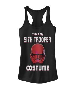 Junior’s Star Wars The Rise of Skywalker Halloween Sith Trooper Costume Racerback Tank Top