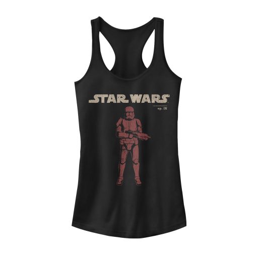 Junior’s Star Wars The Rise of Skywalker Retro Sith Trooper Racerback Tank Top