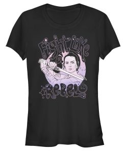 Junior’s Star Wars The Rise of Skywalker Rey Fight Like a Rebel T-Shirt
