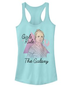 Junior’s Star Wars The Rise of Skywalker Rey Girls Rule Racerback Tank Top