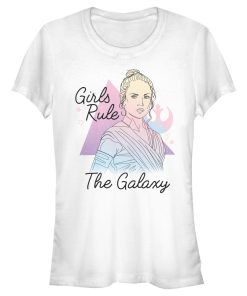 Junior’s Star Wars The Rise of Skywalker Rey Girls Rule T-Shirt