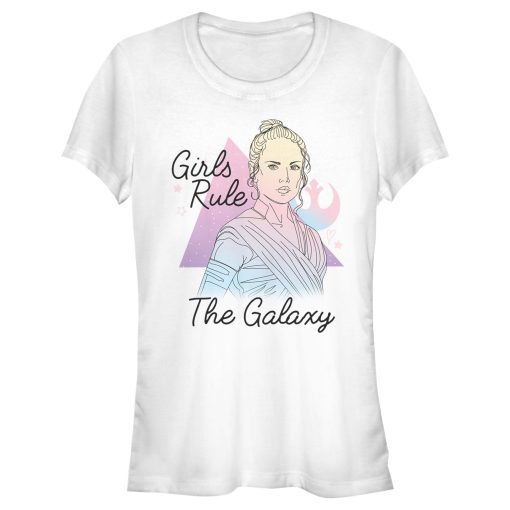 Junior’s Star Wars The Rise of Skywalker Rey Girls Rule T-Shirt