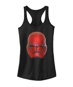 Junior’s Star Wars The Rise of Skywalker Sith Trooper Helmet Racerback Tank Top