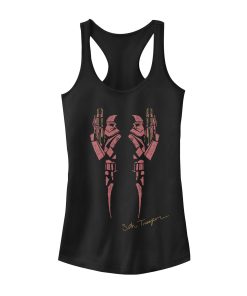 Junior’s Star Wars The Rise of Skywalker Sith Trooper Inkblot Racerback Tank Top