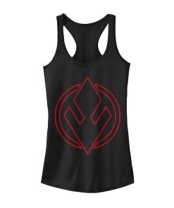 Junior’s Star Wars The Rise of Skywalker Sith Trooper Symbol Racerback Tank Top