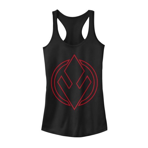 Junior’s Star Wars The Rise of Skywalker Sith Trooper Symbol Racerback Tank Top