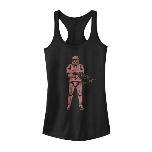 Junior’s Star Wars The Rise of Skywalker Sith Trooper Villain Racerback Tank Top