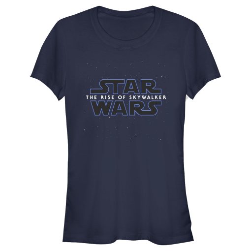 Junior’s Star Wars The Rise of Skywalker Starry Logo T-Shirt