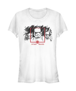 Junior’s Star Wars The Rise of Skywalker Stormtrooper Smudge T-Shirt