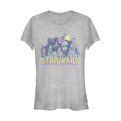 Junior’s Star Wars The Rise of Skywalker Vintage Collage T-Shirt