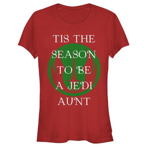 Junior’s Star Wars Tis the Season Jedi Aunt T-Shirt