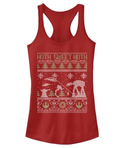 Junior’s Star Wars Ugly Christmas Hoth Sweet Hoth Racerback Tank Top