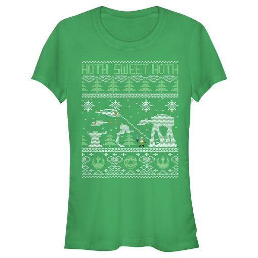 Junior’s Star Wars Ugly Christmas Hoth Sweet Hoth T-Shirt_7072