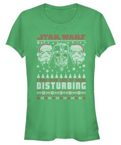 Junior’s Star Wars Ugly Christmas Lack Of Cheer Disturbing T-Shirt