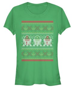 Junior’s Star Wars Ugly Christmas R2-D2 T-Shirt