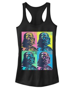 Junior’s Star Wars Vader Color Grid Racerback Tank Top