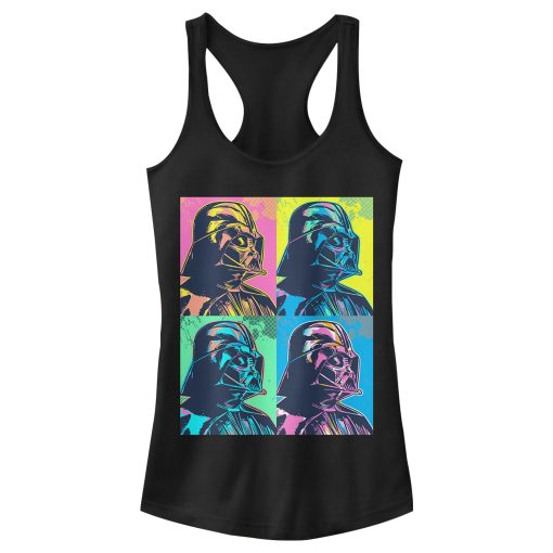 Junior’s Star Wars Vader Color Grid Racerback Tank Top