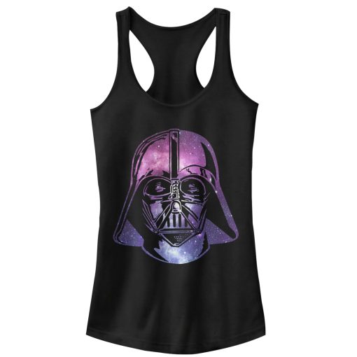 Junior’s Star Wars Vader Space Helmet Racerback Tank Top