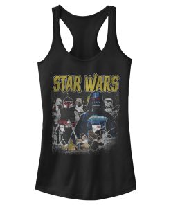 Junior’s Star Wars Vader and Team Line-up Racerback Tank Top