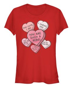 Junior’s Star Wars Valentine Galactic Candy Hearts T-Shirt