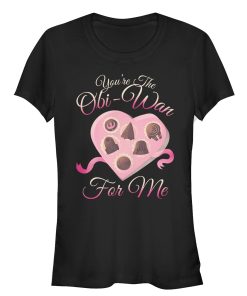 Junior’s Star Wars Valentine You’re the Obiwan For Me T-Shirt