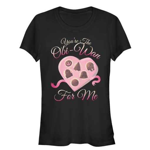 Junior’s Star Wars Valentine You’re the Obiwan For Me T-Shirt