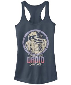 Junior’s Star Wars Valentine’s Day Droid for Me Racerback Tank Top