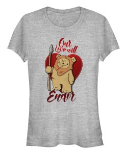 Junior’s Star Wars Valentine’s Day Ewok Love Will Endor T-Shirt