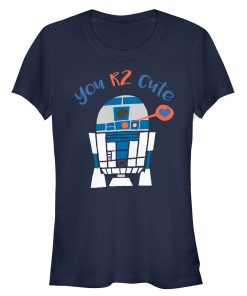 Junior’s Star Wars Valentine’s Day R2-D2 Too Cute T-Shirt