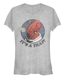 Junior’s Star Wars Vintage Admiral Ackbar Circle T-Shirt