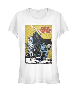 Junior’s Star Wars Vintage Dark Side Cover T-Shirt