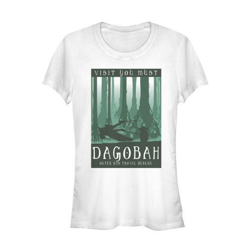 Junior’s Star Wars Visit Dagobah Travel Poster T-Shirt