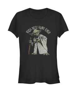 Junior’s Star Wars Yoda Best Aunt Ever T-Shirt
